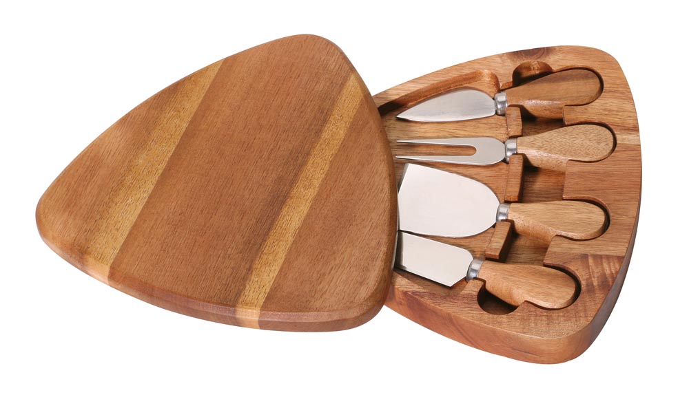 acacia cheese set